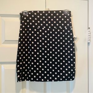 Mind Code Bodycon Polka Dot Mini Skirt
